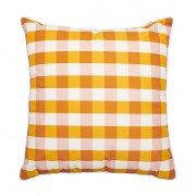 Outdoor Cushion Cover - Gingham Butterscotch